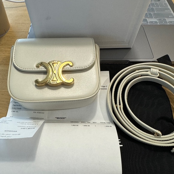 Celine MINI CLAUDE IN SHINY CALFSKIN bag. - Picture 3 of 9